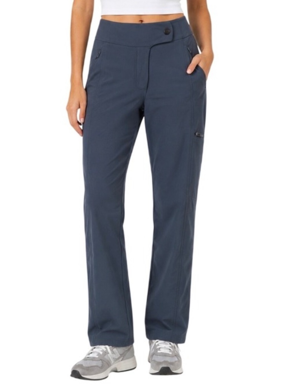 Title Nine Women's Cargo Hiking Pants in Dark Charcoal Gray